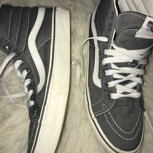High top gray vans